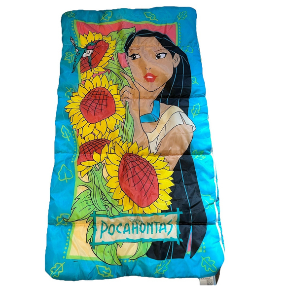 Vintage 1990s Disney Pocahontas Children’s Sleeping Bag - Picture 1 of 8